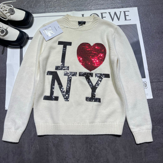 CHANEL 26S BEADED SWEATER 695