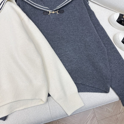 Gucci 25 Knitted Sweater Jacquard Wool Fabric