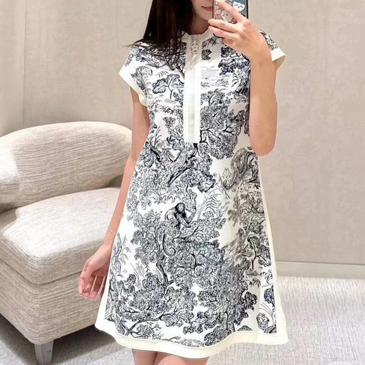 DIOR 25S PRINTED DRESS 700