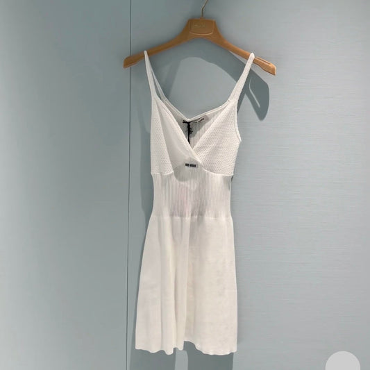 MIUMIU 26S KNIT SLIP DRESS 947