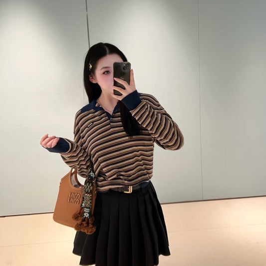 MIUMIU 26S LONG SLEEVED COLLARED SHIRT 945