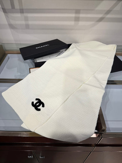 CHANEL 25S SCARF 175 CM IN  WOOL CASHMERE 943086