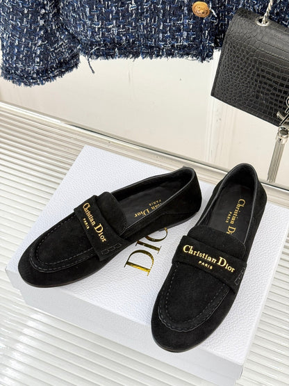 DIOR LOAFER 25S IN BLACK SUEDE