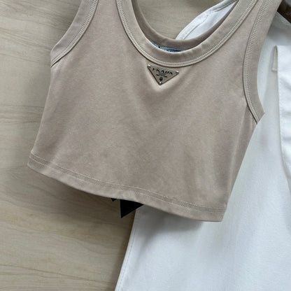 PRADA 26S CREW NECK TANK TOP 655