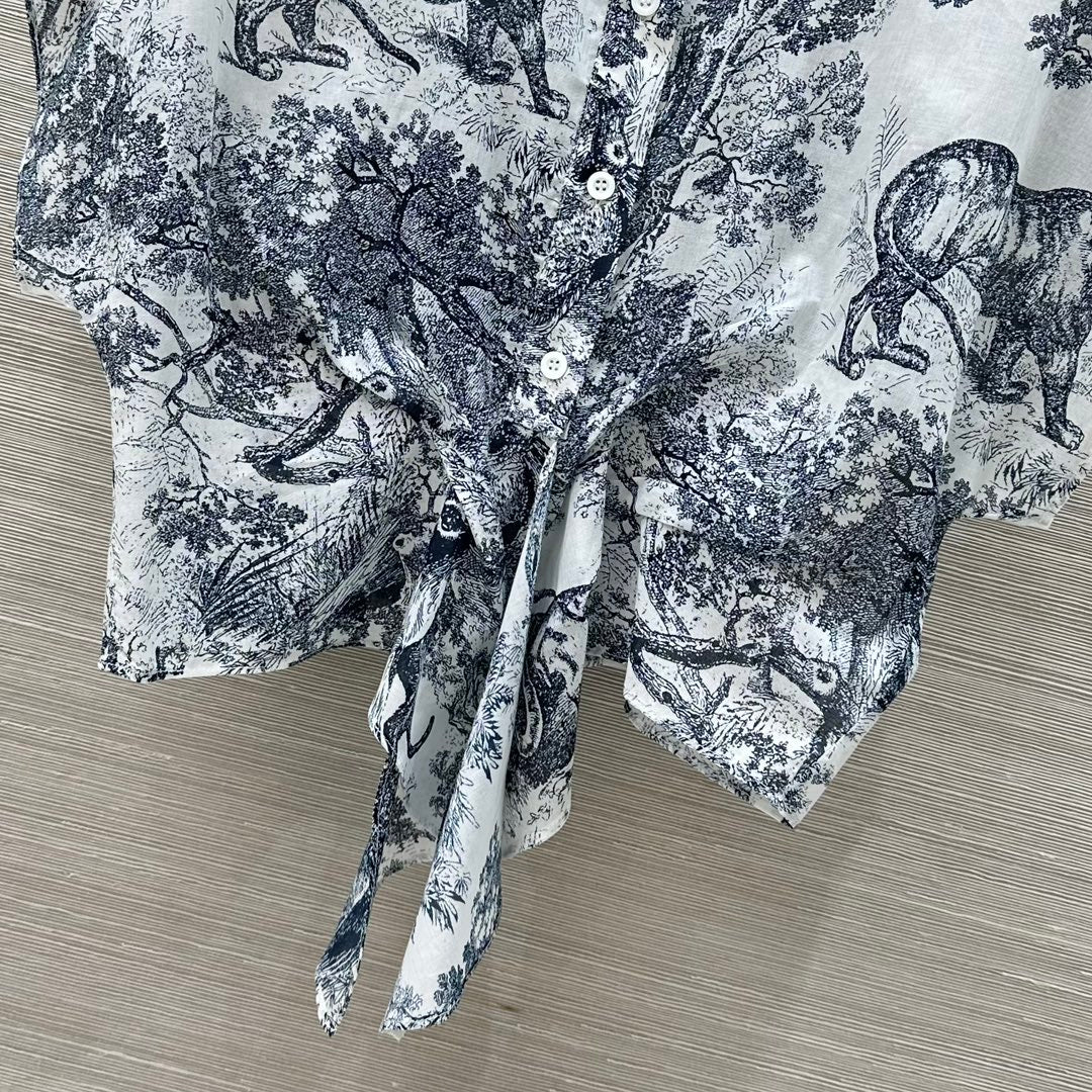 DIOR 26S PATTERNED SHIRT AND PANTS SET 1174