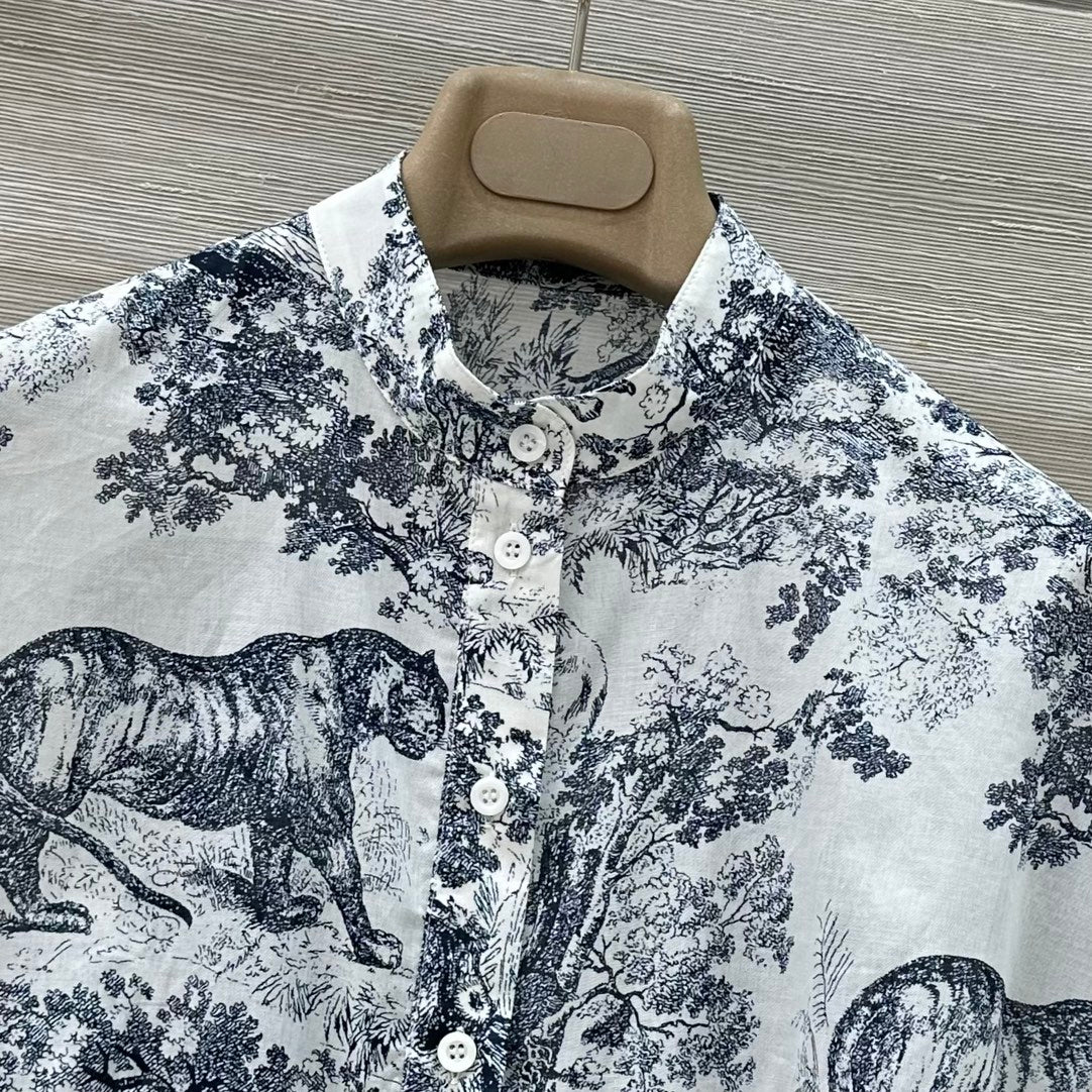 DIOR 26S PATTERNED SHIRT AND PANTS SET 1174