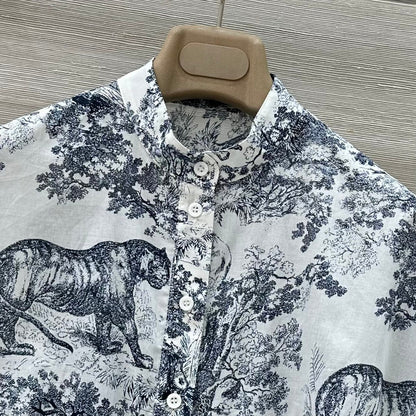 DIOR 26S PATTERNED SHIRT AND PANTS SET 1174