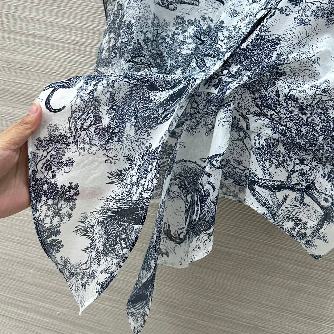 DIOR 26S PATTERNED SHIRT AND PANTS SET 1174