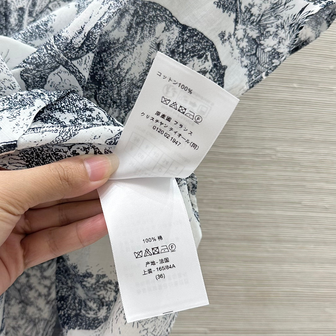 DIOR 26S PATTERNED SHIRT AND PANTS SET 1174