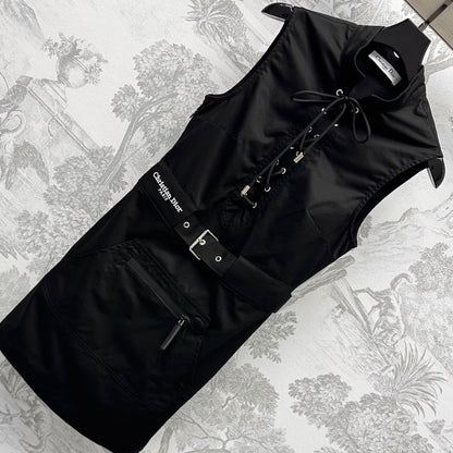 DIOR 25S DRAWSTRING VEST DRESS 264662