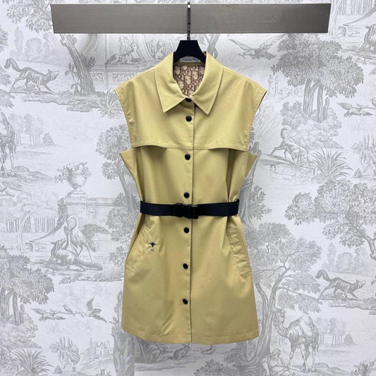 DIOR 25S SLEEVELESS DRESS WITH BELT 264685