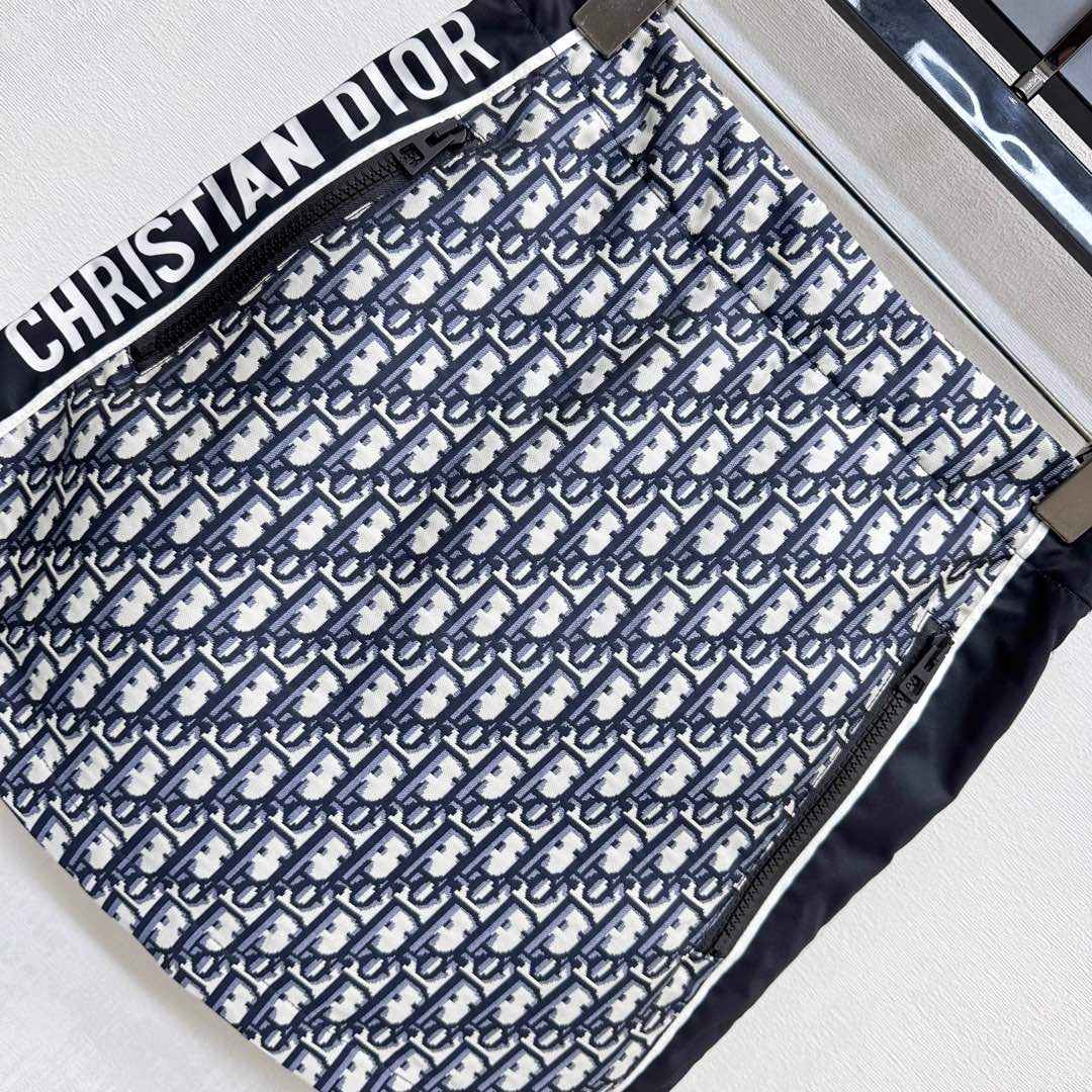 DIOR 25S DRESS WITH TEXT STRIP 264621