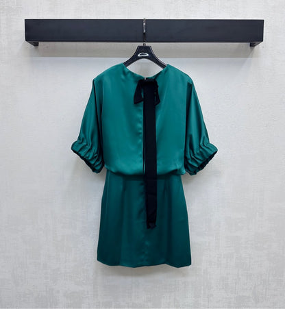 MAXMA 25S SHORT SLEEVE DRESS WITH BOW 264552