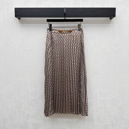 GUCCI 25S PLEATED DRESS IN TWILL FABRIC YB 264500
