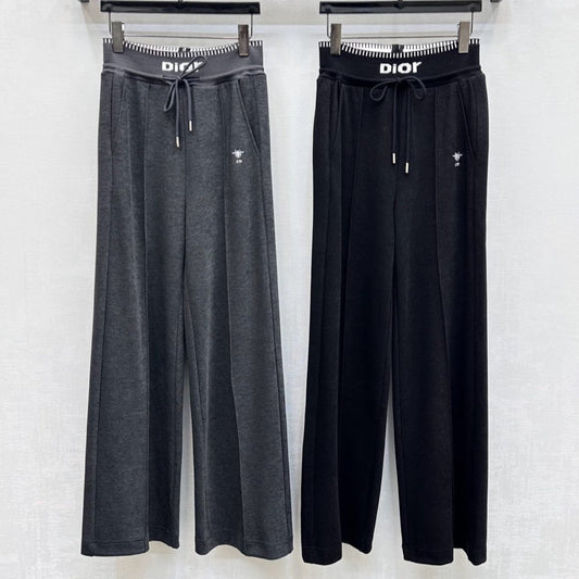 DIOR 25S WIDE-LEG DRAWSTRING PANTS STYLE 018