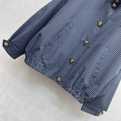 MIUMIU 26S COLLAR PLAID JACKET 893
