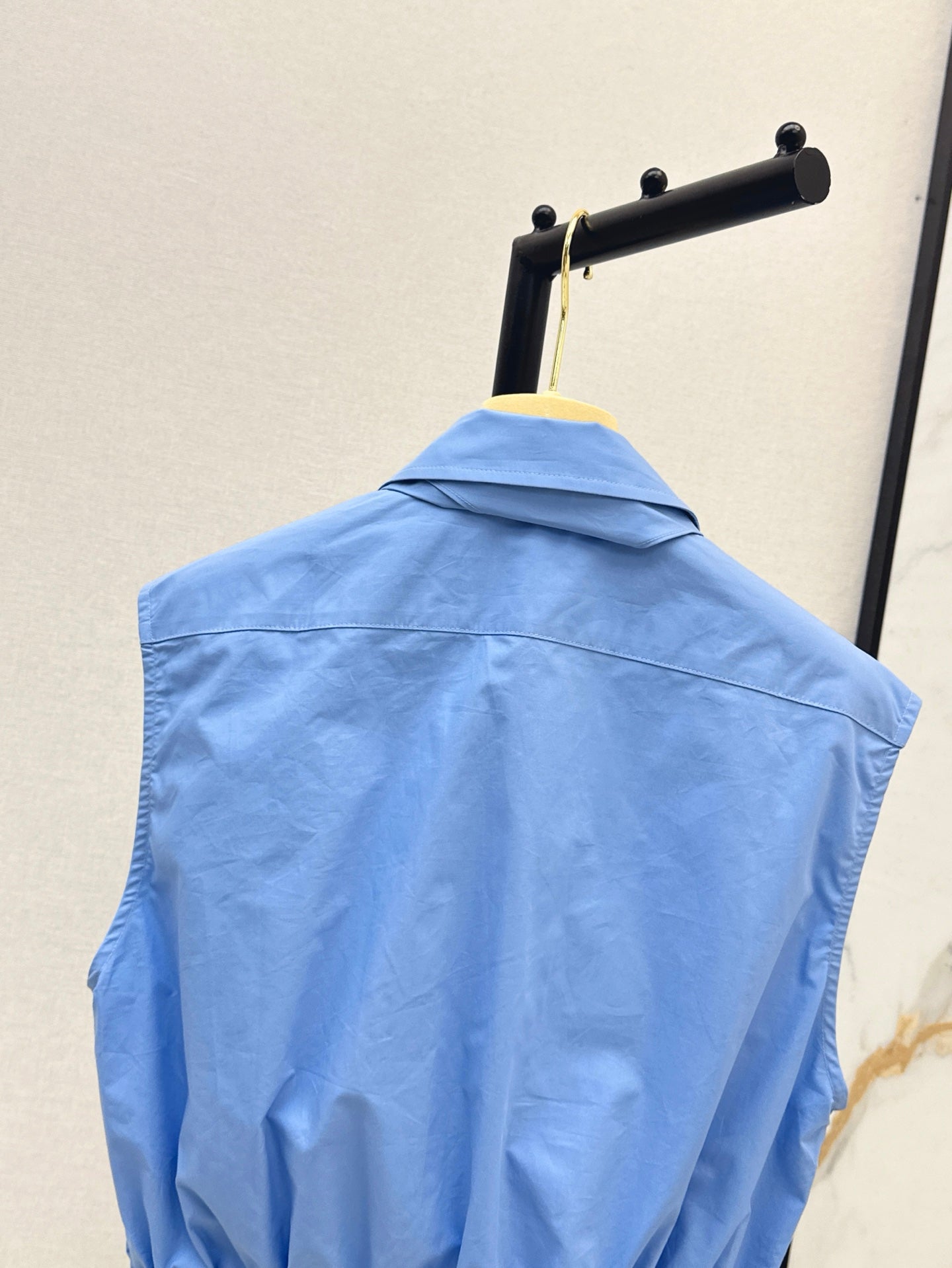 MIUMIU 26S BOW TIE VEST SHIRT 973