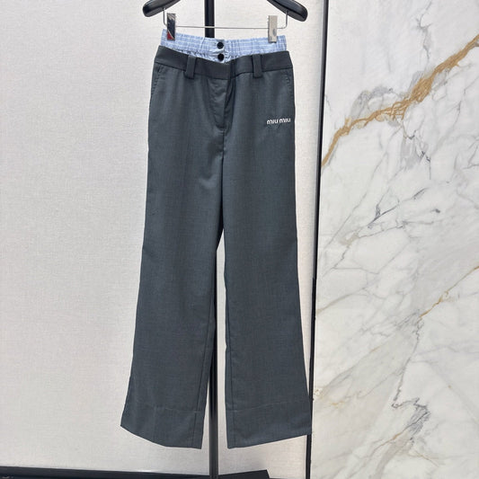 MIUMIU 26S STRAIGHT LEG PANTS 976