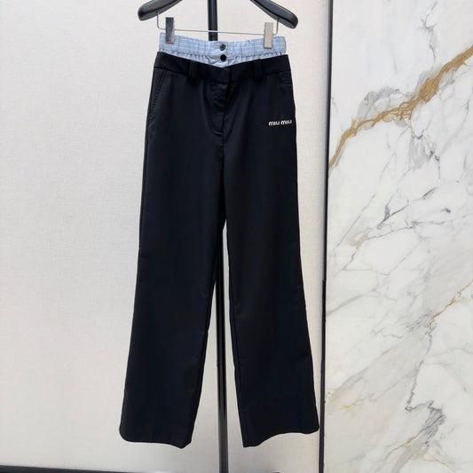 MIUMIU 26S STRAIGHT LEG PANTS 975