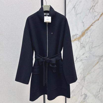 HERMES 25S STAND-COLLAR ZIP-UP JACKET 037