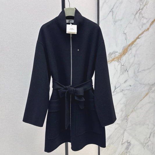 HERMES 25S STAND-COLLAR ZIP-UP JACKET 037