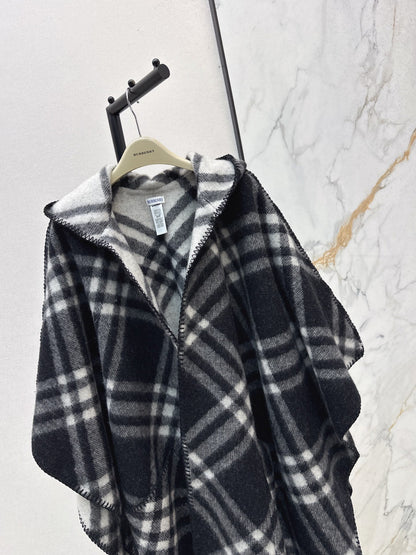 BURBERRY 25S REVERSIBLE CASHMERE CAPE 0046
