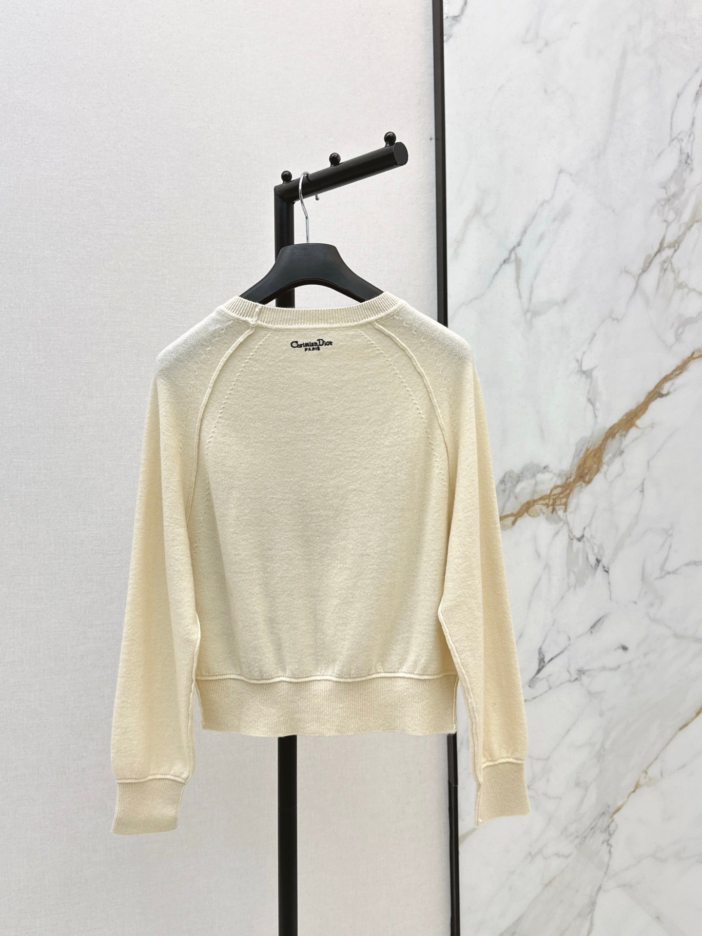 DIOR 25S FLORAL EMBROIDERED CASHMERE SWEATER 571