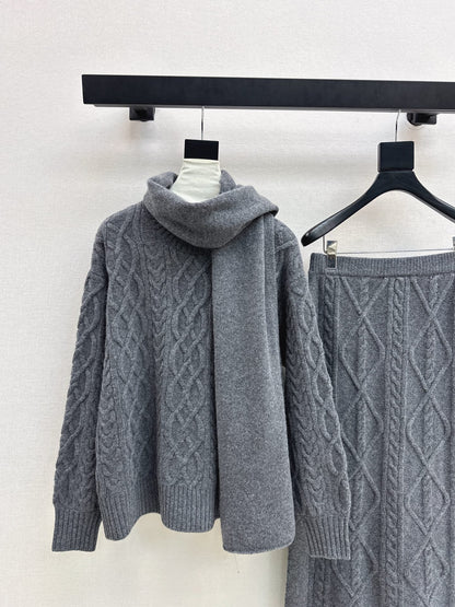 MAX MARA 25S KNIT SKIRT SET 092