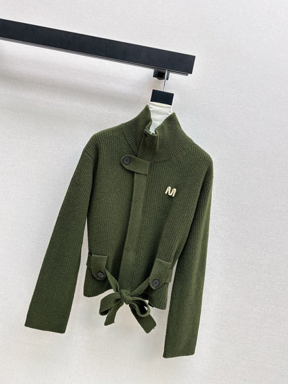 MAX MARA 25S STAND COLLAR CARDIGAN COAT 037