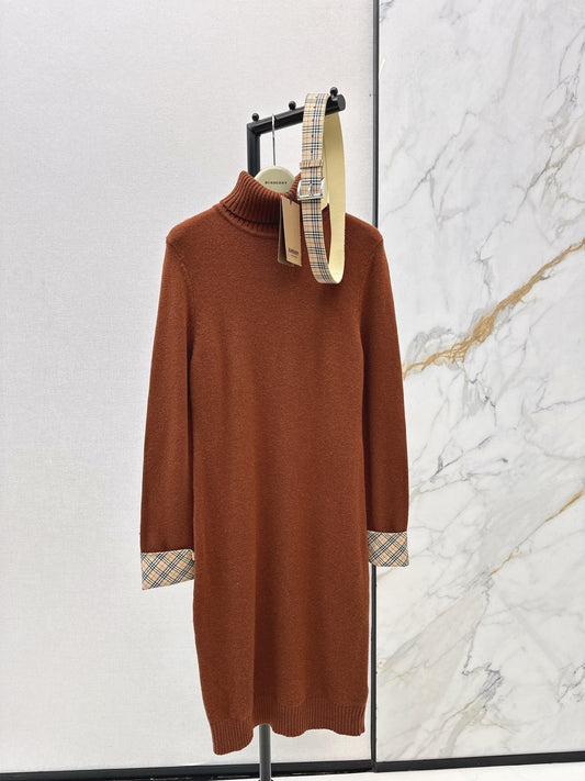 BURBERRY 26S TURTLENECK KNIT DRESS 420