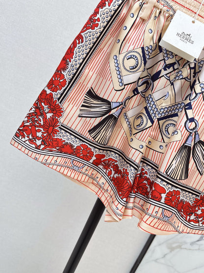 HERMES 25S SILK SHORTS 452