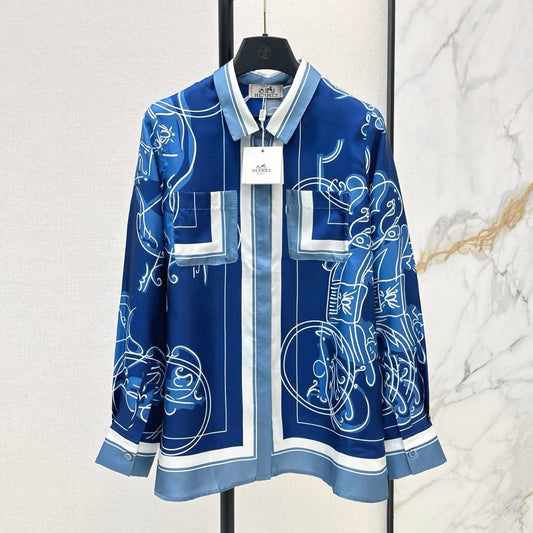 HERMES 25S SILK SHIRT 426