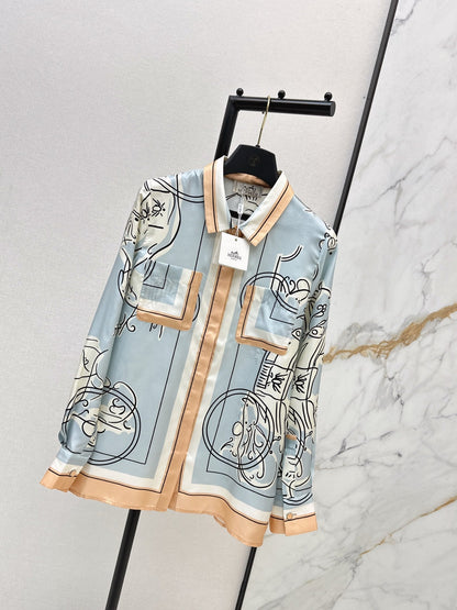 HERMES 25S SILK SHIRT 427