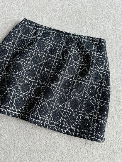 DIOR 25S PLEATED PLAID SKIRT STYLE 009