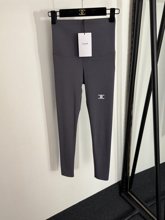 CELINE 26S HIGH-WAISTED STRETCH LEGGINGS STYLE 27