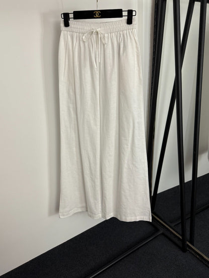 LORO PIANA 26S SLEEVELESS VEST AND WIDE LEG PANTS SET 804