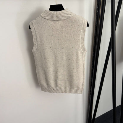 CHANEL 25S SLEEVELESS CROCHET VEST 337