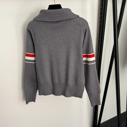 THOM 26S LONG-SLEEVE ZIP-UP KNIT TOP STYLE 73