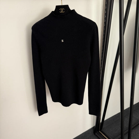 CHANEL 26S HIGH-NECK KNIT SWEATER 764
