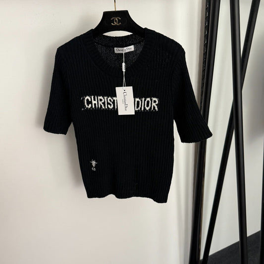 DIOR 26S SHORT-SLEEVE KNIT TOP 1132
