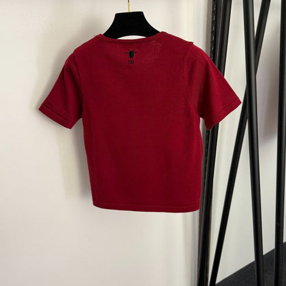 DIOR 26S SHORT-SLEEVE KNIT TOP 1035