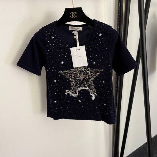 DIOR 26S SHORT-SLEEVE KNIT TOP 1033