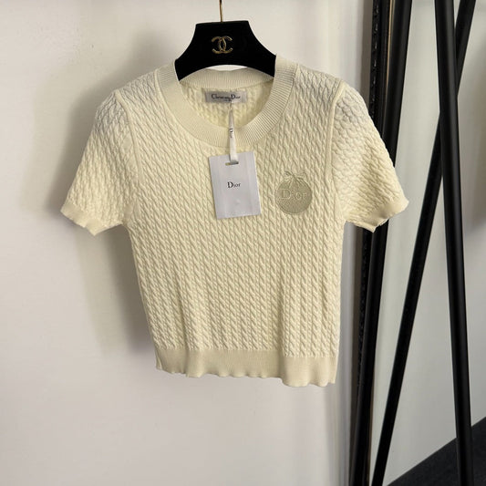 DIOR 26S SHORT-SLEEVE KNIT TOP 1031