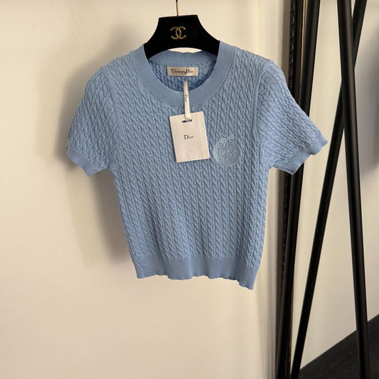 DIOR 26S SHORT-SLEEVE KNIT TOP 1032
