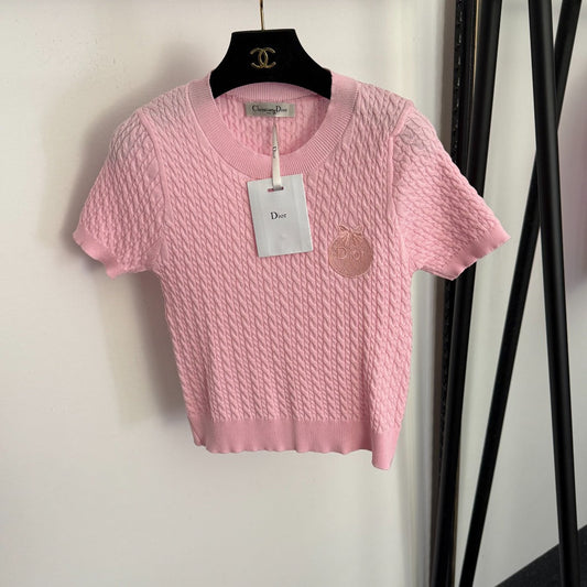 DIOR 26S SHORT-SLEEVE KNIT TOP 1030