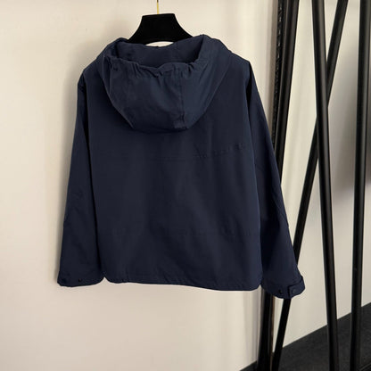 MIUMIU 26S LONG SLEEVE HOODED WINDBREAKER 892