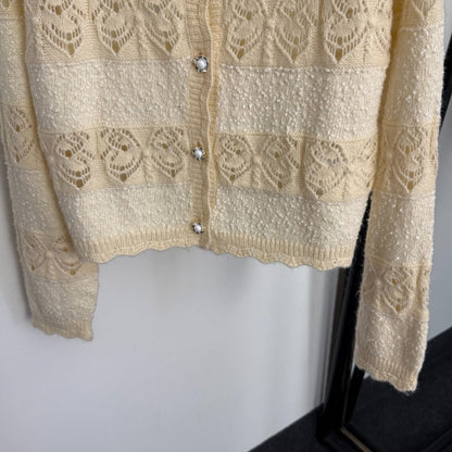 MIUMIU 26S LONG SLEEVE KNIT CARDIGAN 1024