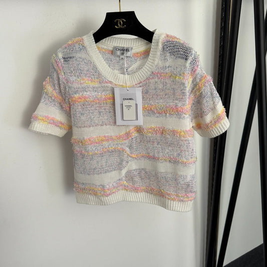 CHANEL 26S SHORT-SLEEVE SWEATER 1005