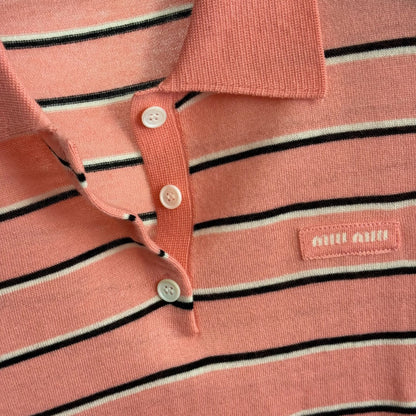 MIUMIU 26S KNIT POLO SHIRT 1005