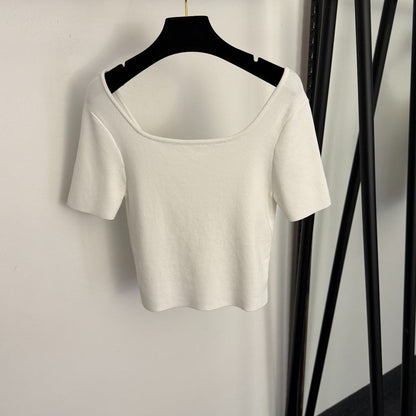 CHANEL 26S SHORT-SLEEVE SWEATER 995